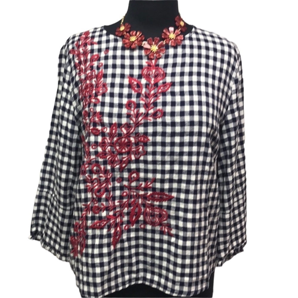 Current Air Checked Blouse